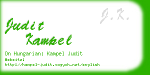 judit kampel business card